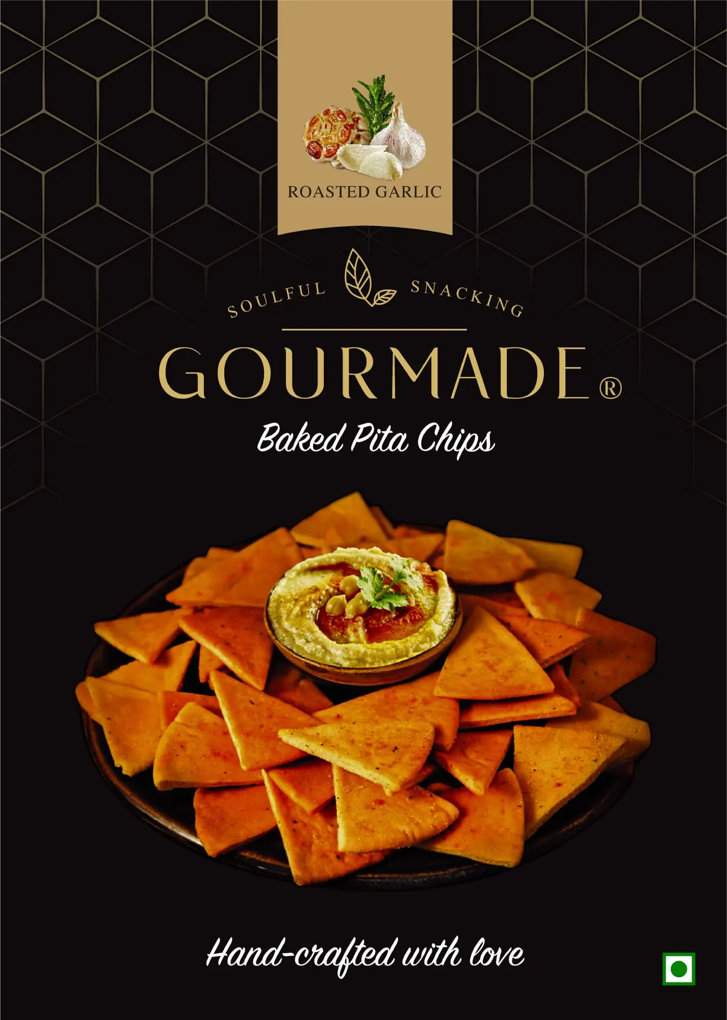 Gourmade Baked Gralic Pita Chips 